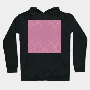 Gold & Lilac Geo Pattern Hoodie